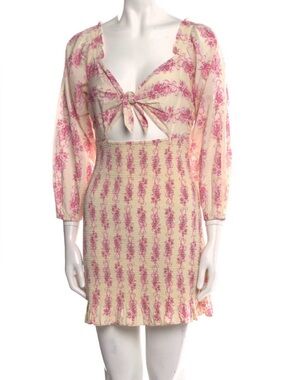 Love shack fancy KYNDRA CUT OUT MINI DRESS